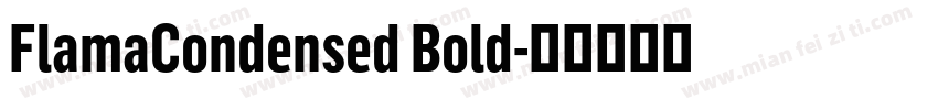 FlamaCondensed Bold字体转换